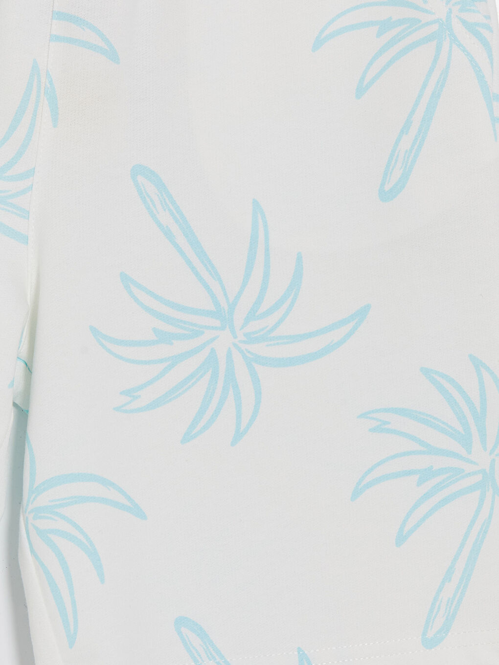 Turkuaz Beli Lastikli Erkek Çocuk Baskılı Şort-2