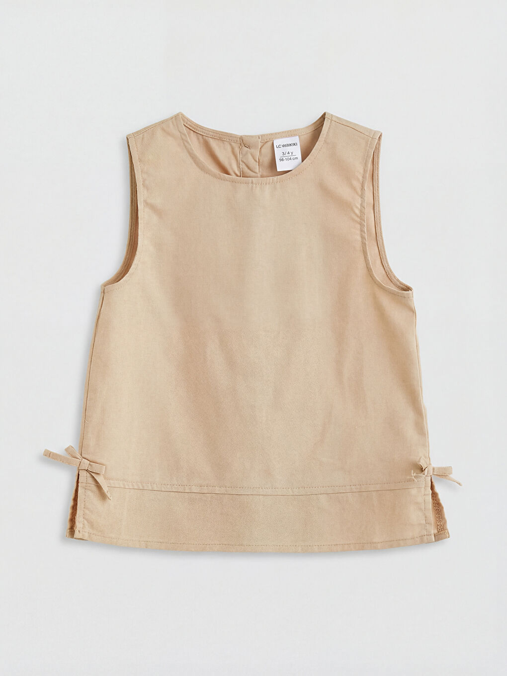 Blouse et Pantalon en Aspect Lin pour Filles-1