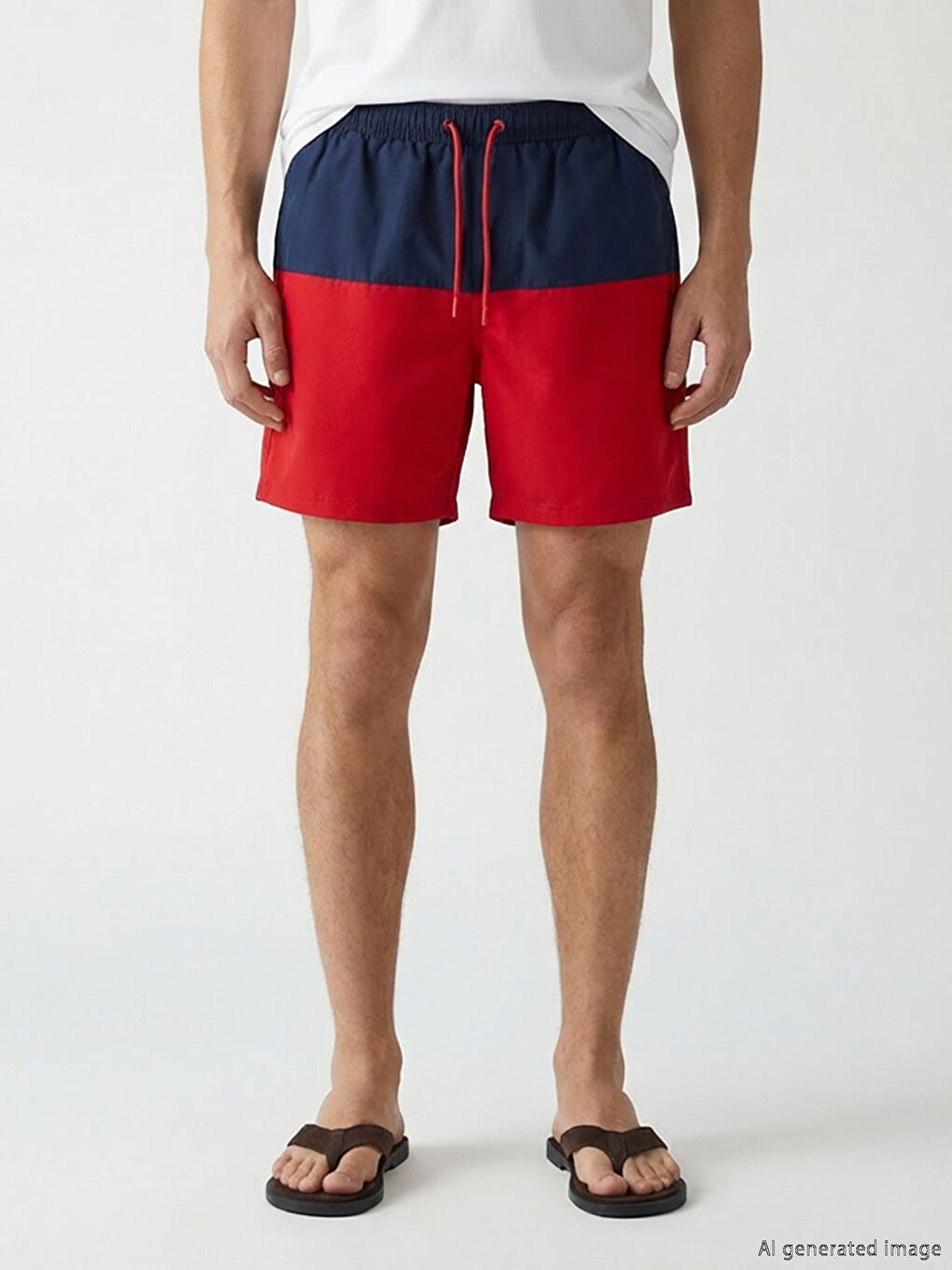 Man NAVY Swimming Shorts-1