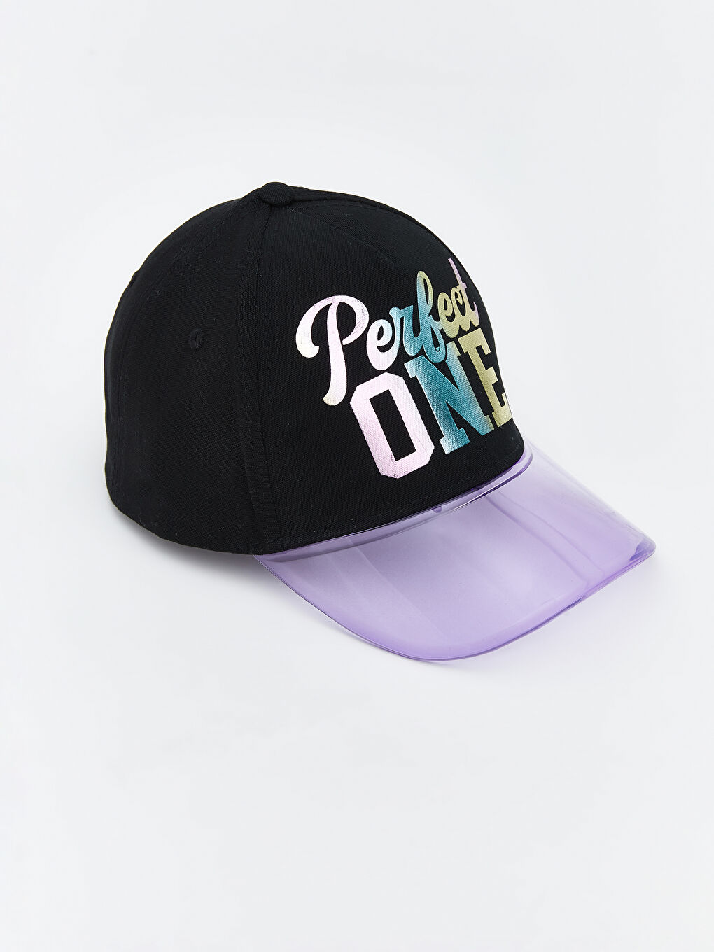 Siyah Baskılı Kız Çocuk Kep Şapka-1