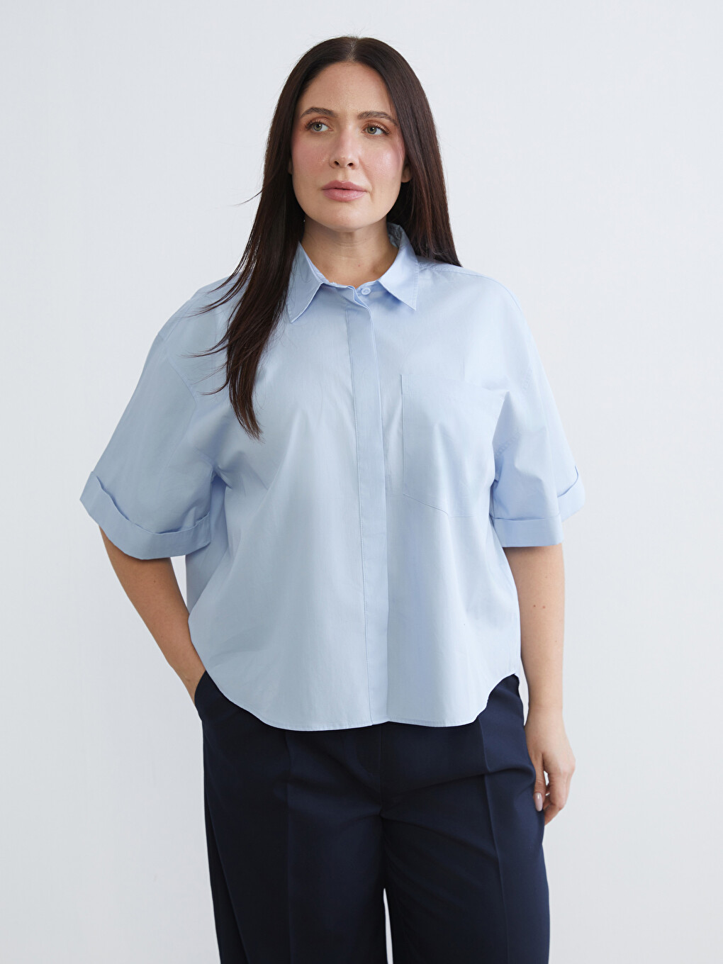 Oversize Poplin Women's Shirt