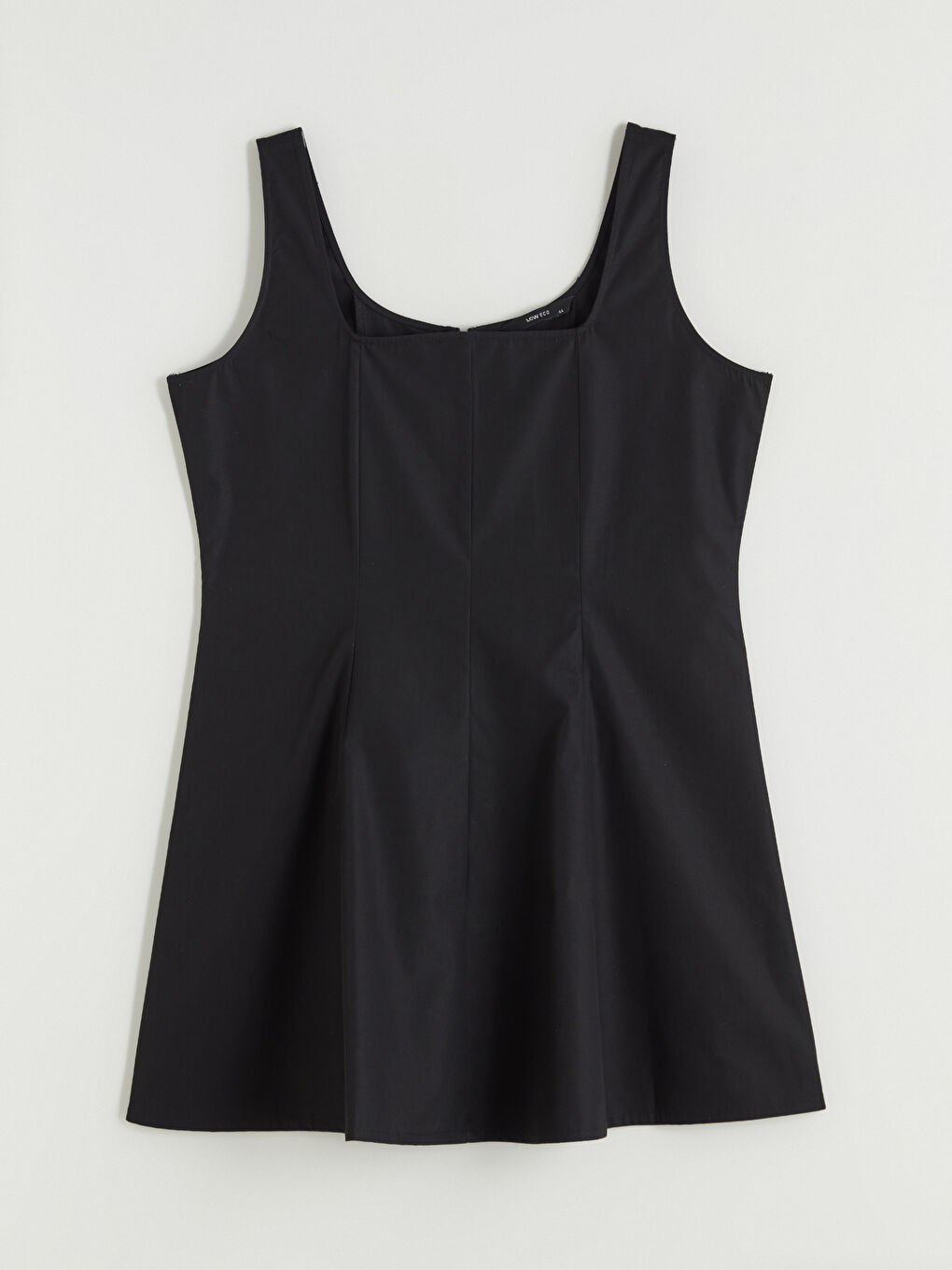 Square Neck Peplum Mini Dress-2