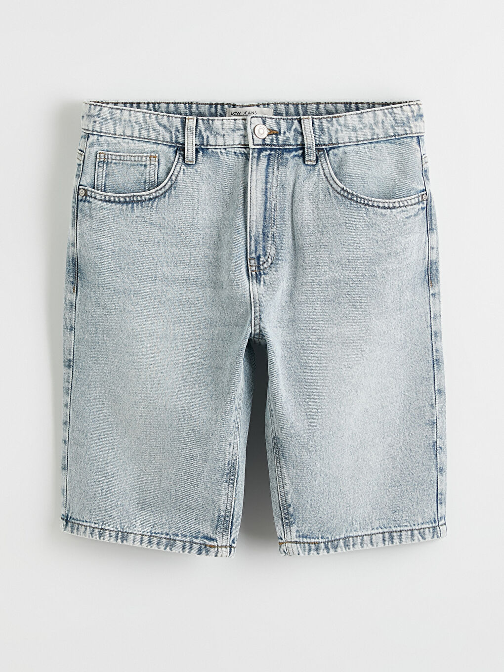 Man INDIGO Denim Shorts-4