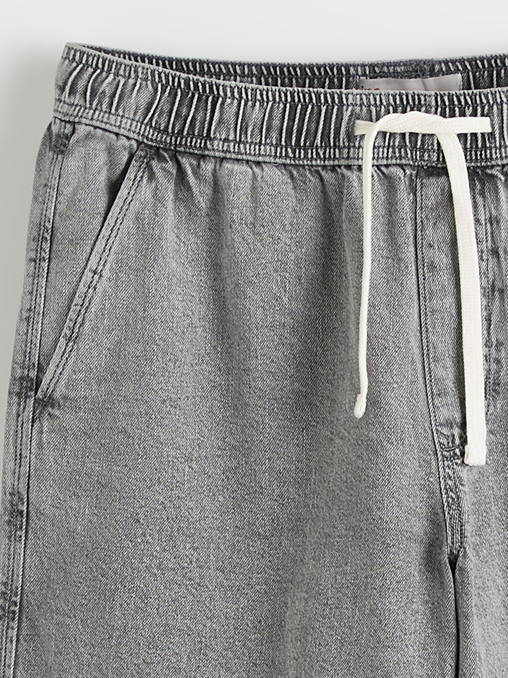 Man GREY Denim Shorts-6