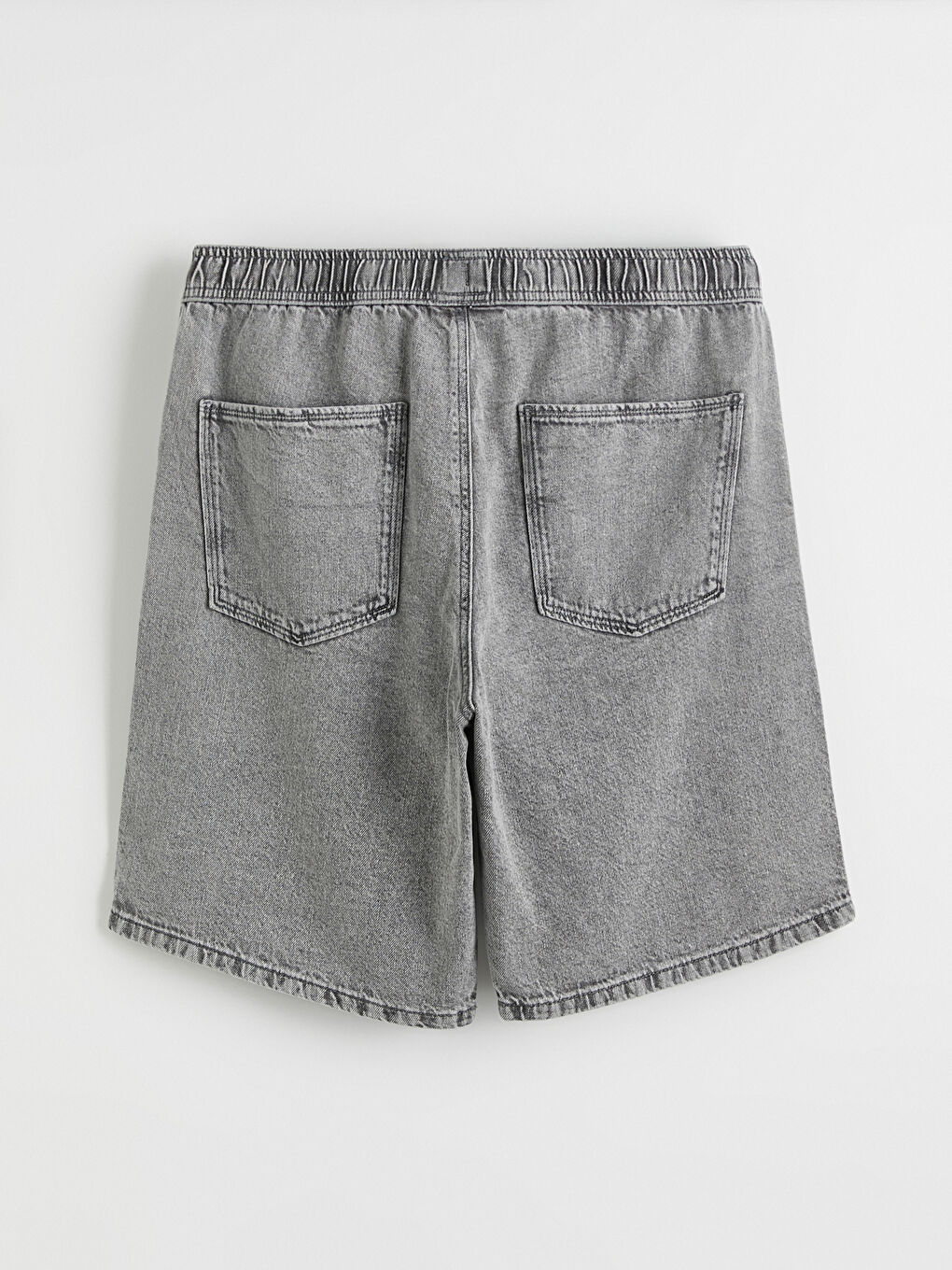 Man GREY Denim Shorts-7