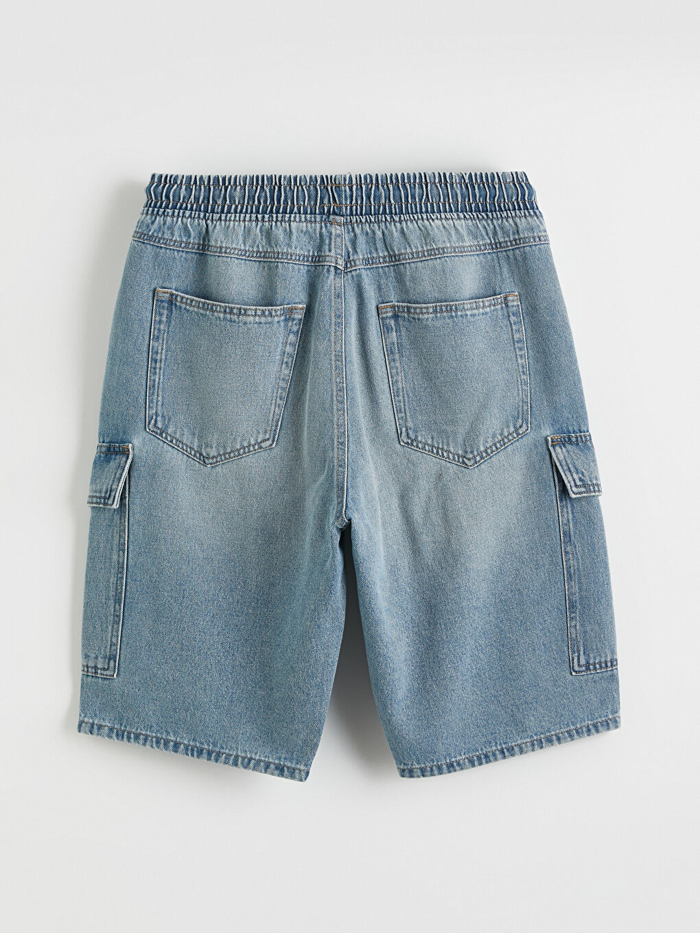 Man INDIGO Denim Shorts-6