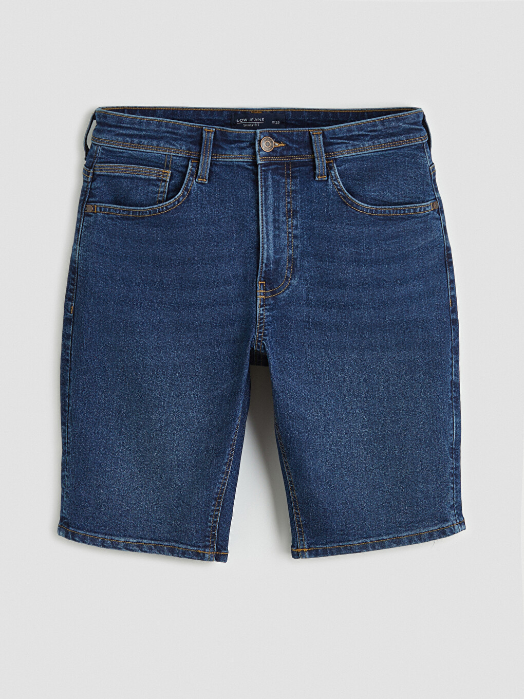 Super Skinny Fit Men's Jean Shorts-4