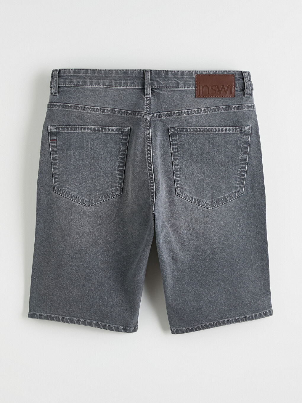 Мъж Сиво Къси дънкови панталони-6