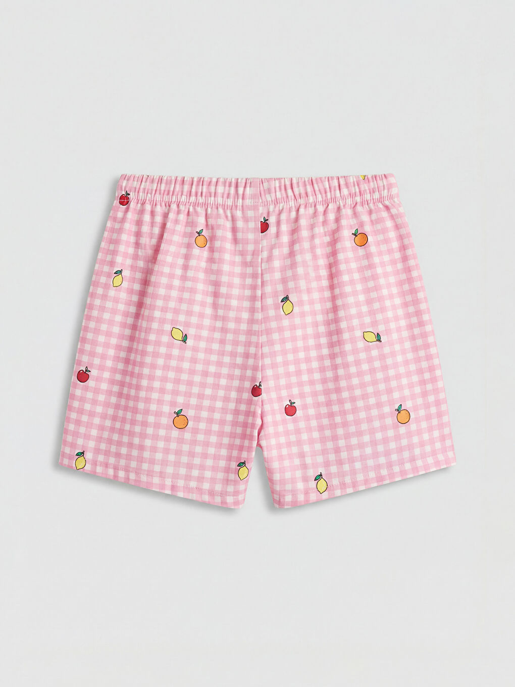 Bisiklet Yaka Kız Çocuk Şortlu Pijama Takım-4