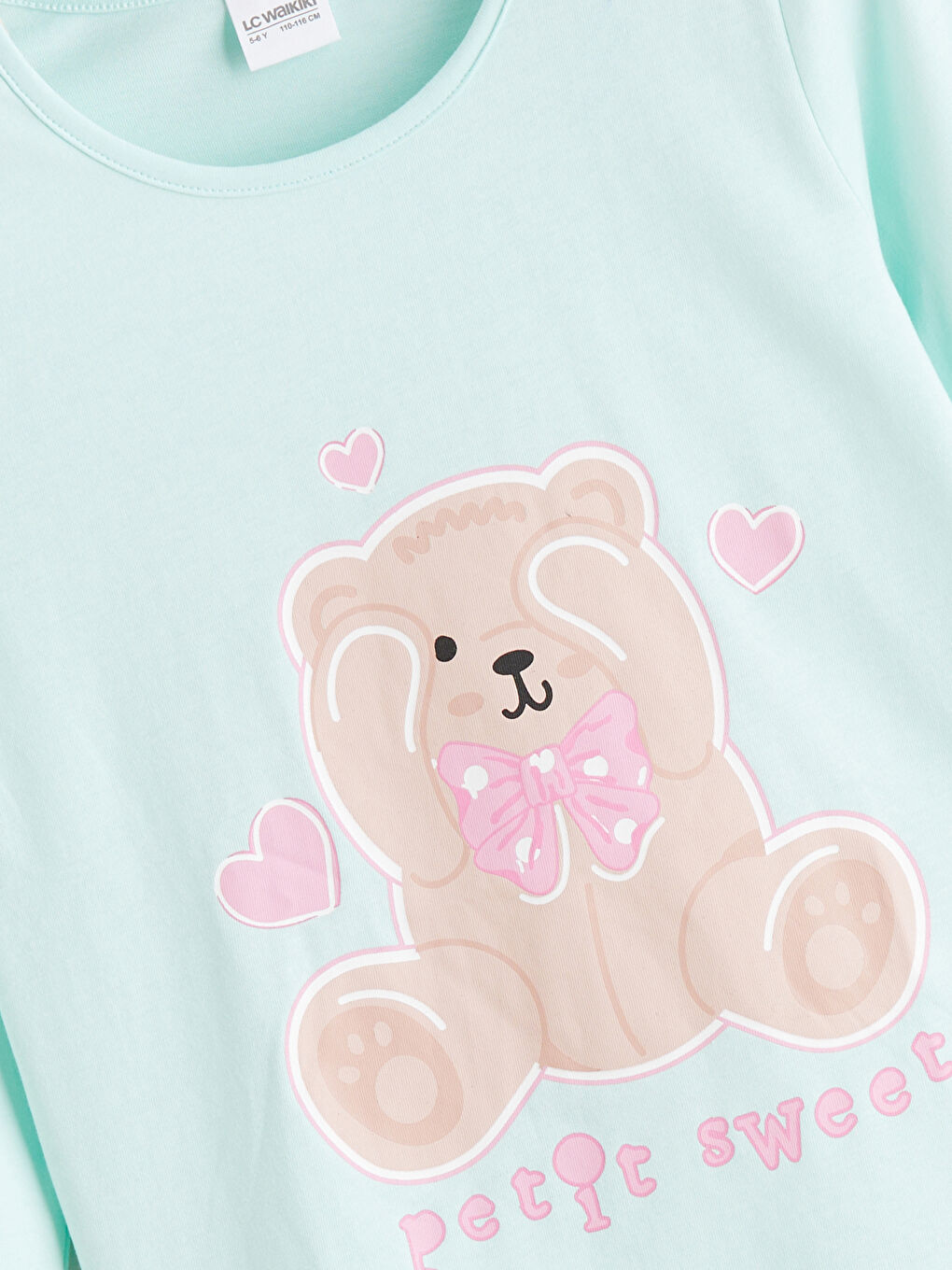 قميص بيجاما فيروزي فتاة-1