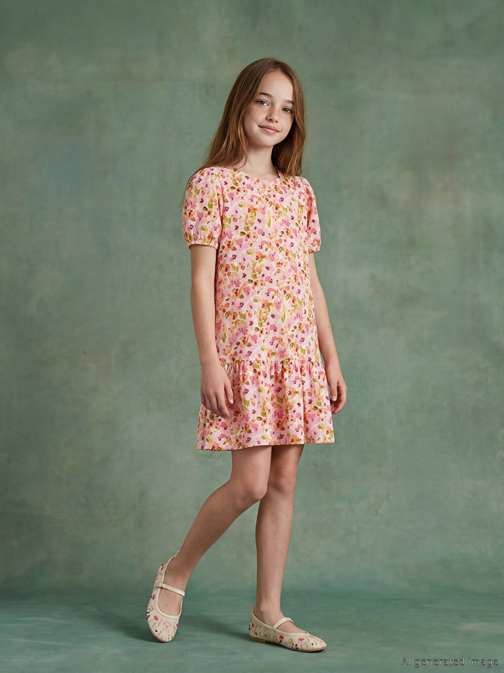 Цветочное платье для девочек
