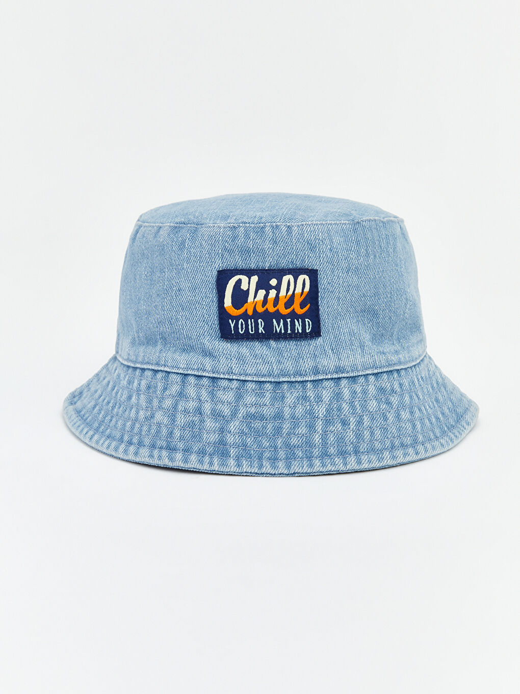 Mavi Nakışlı Erkek Bebek Bucket Şapka