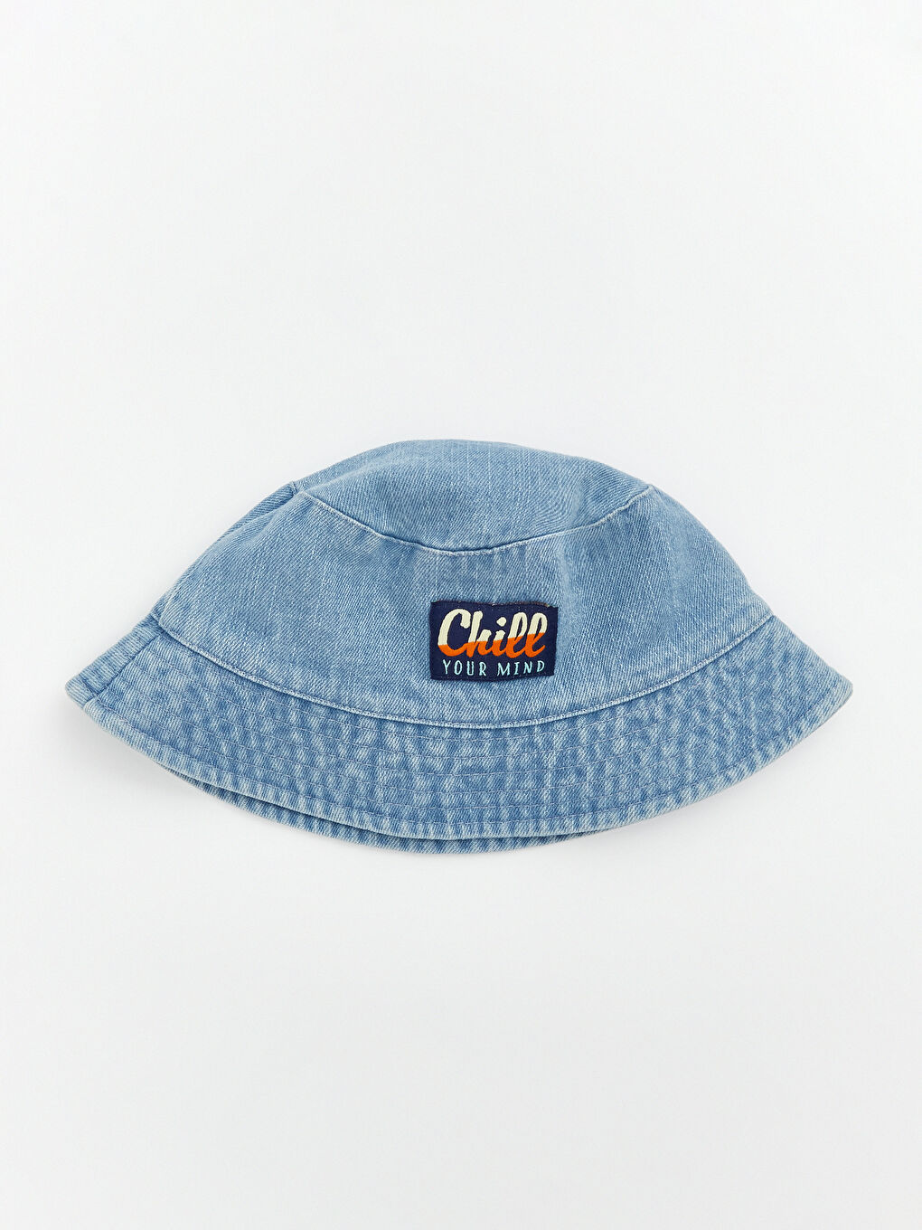 Mavi Nakışlı Erkek Bebek Bucket Şapka-2