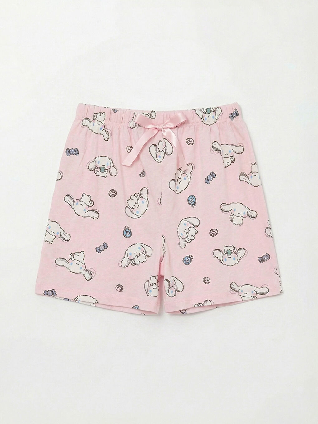 Mavi Cinnamoroll Baskılı Kız Çocuk Şortlu Pijama Takımı-3