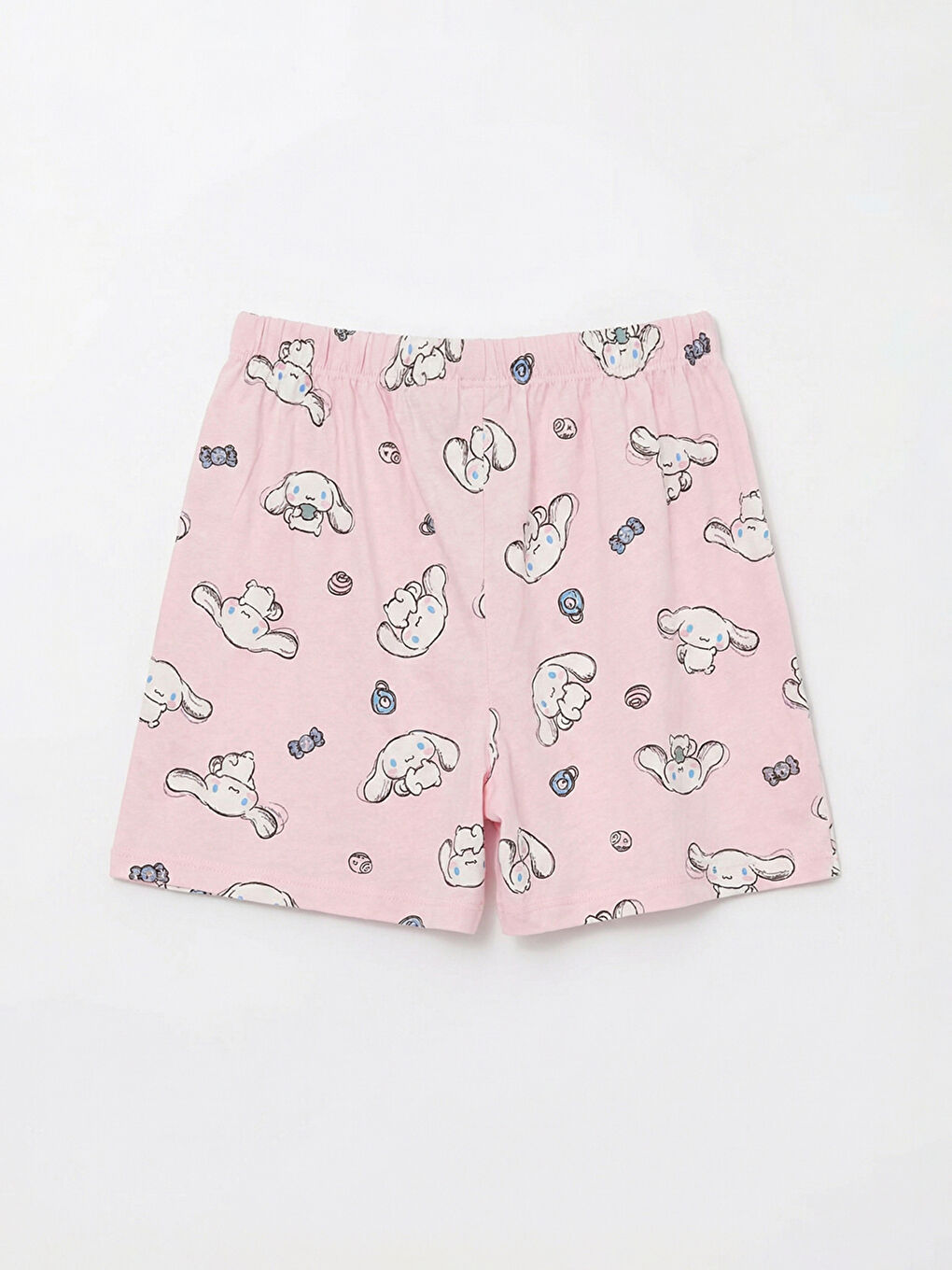 Mavi Cinnamoroll Baskılı Kız Çocuk Şortlu Pijama Takımı-4