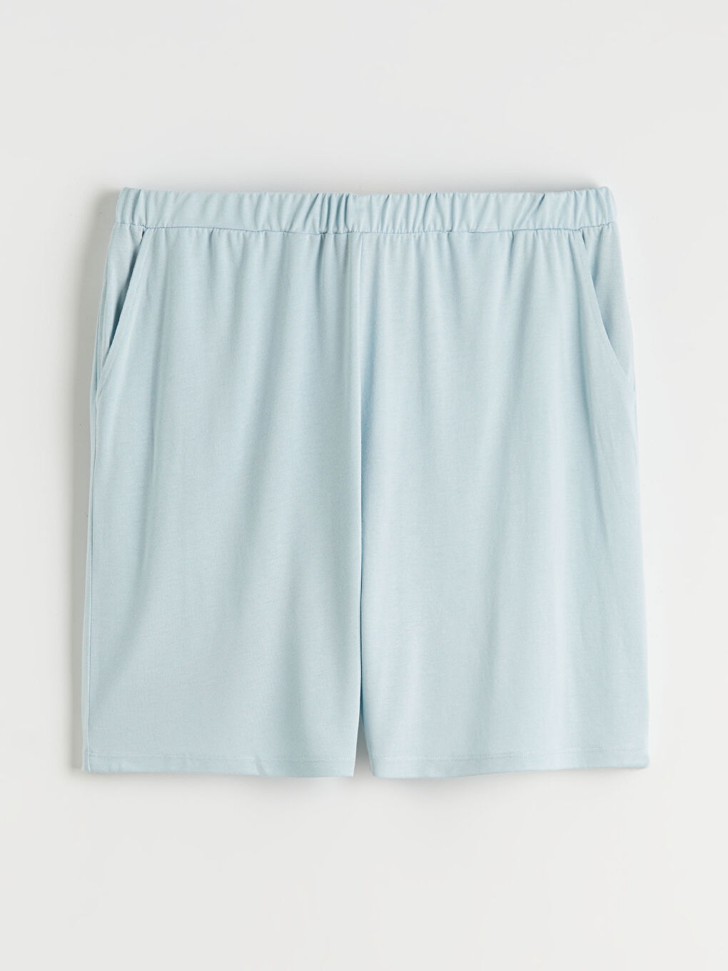 Büyük Beden Beli Lastikli Kadın Şort Pijama Altı-2