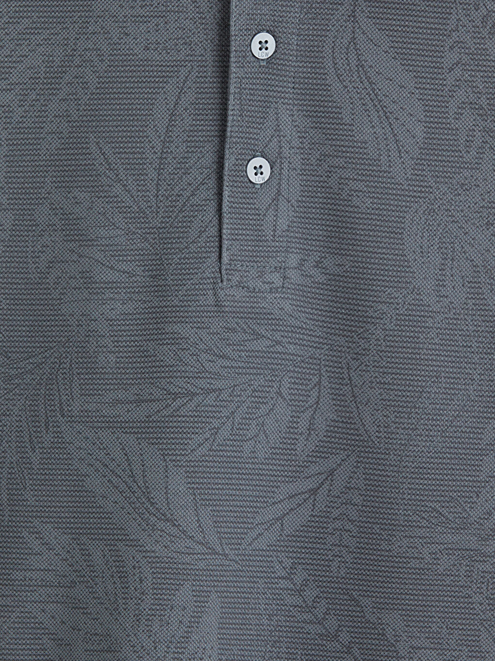 Polo Collar Patterned Pique Men's T-Shirt-6