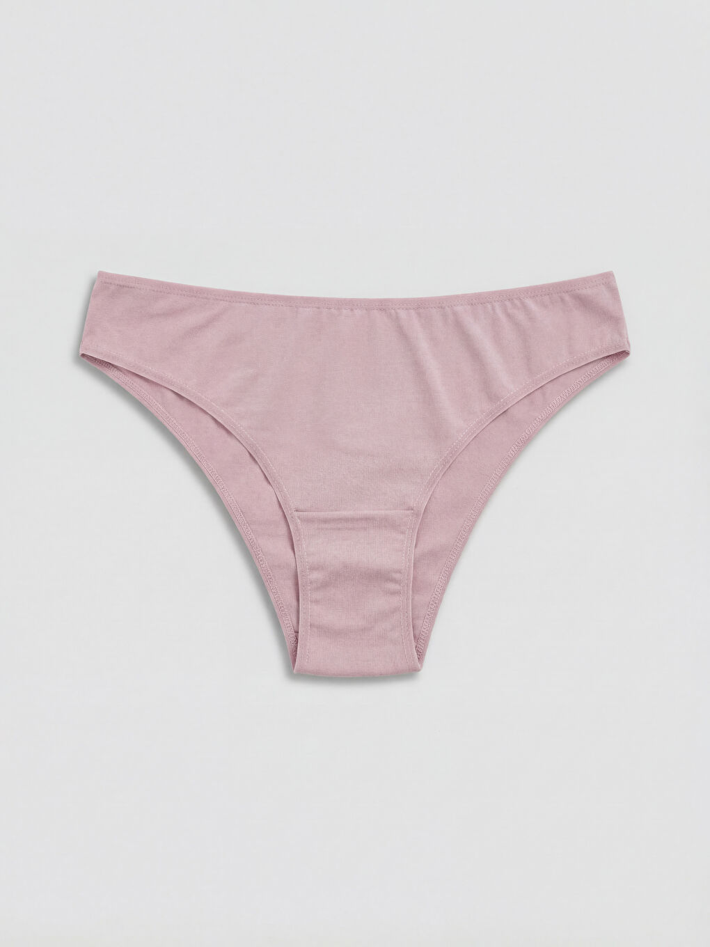 Pembe Düz Brazilian Külot 3'lü-4