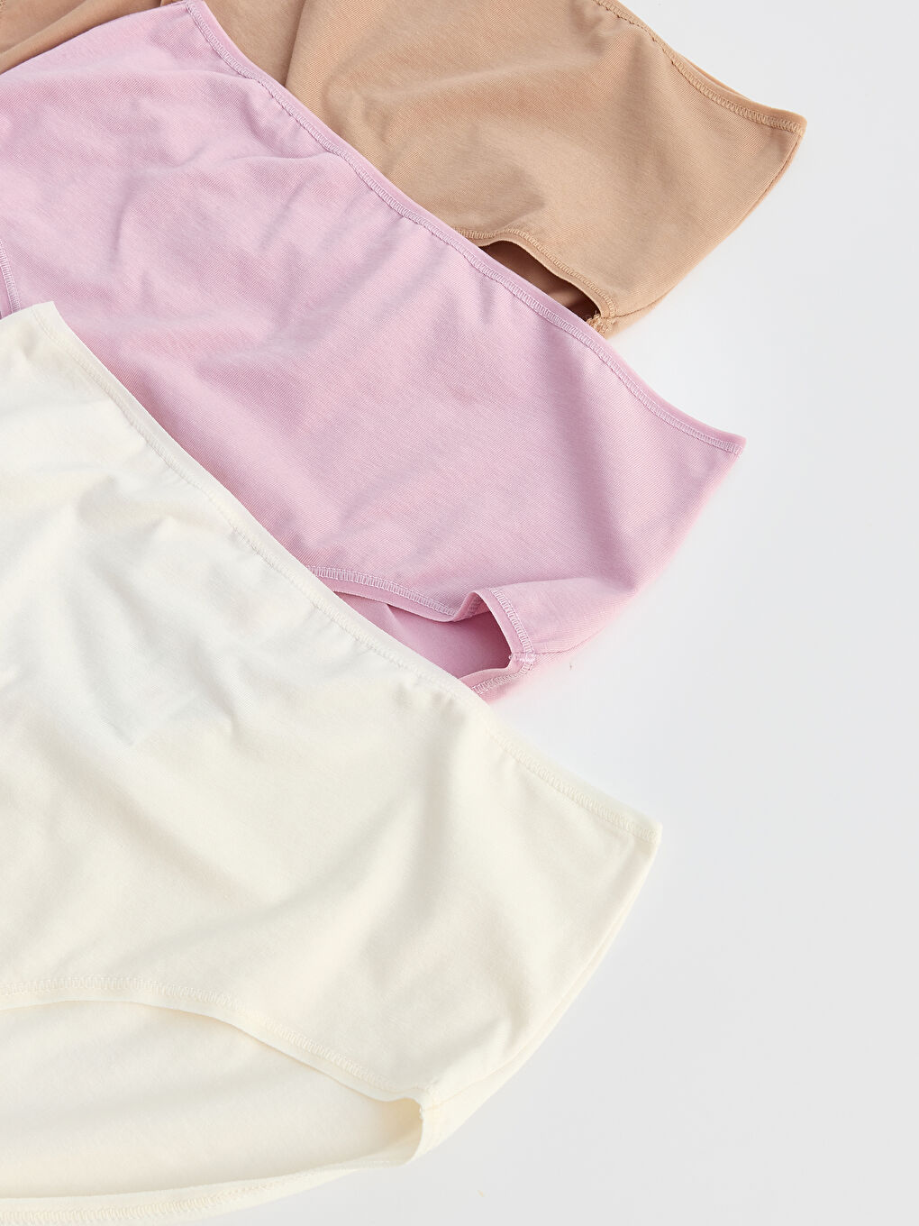 Pembe Yüksek Bel Külot 3'lü-5