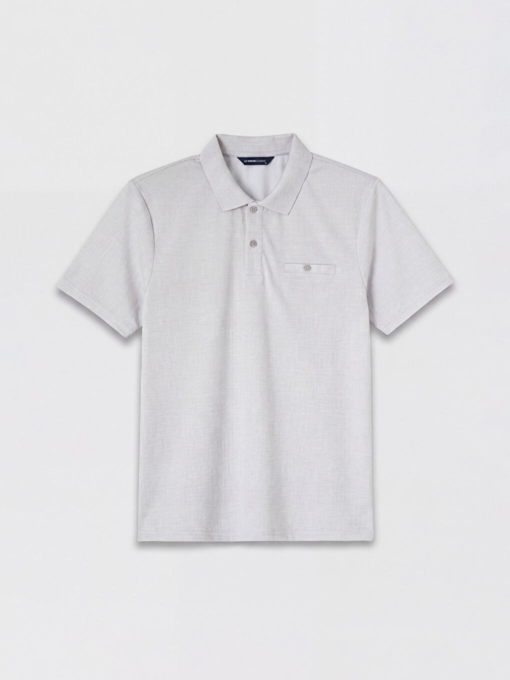 Gri Polo Yaka Pike Erkek Tişört