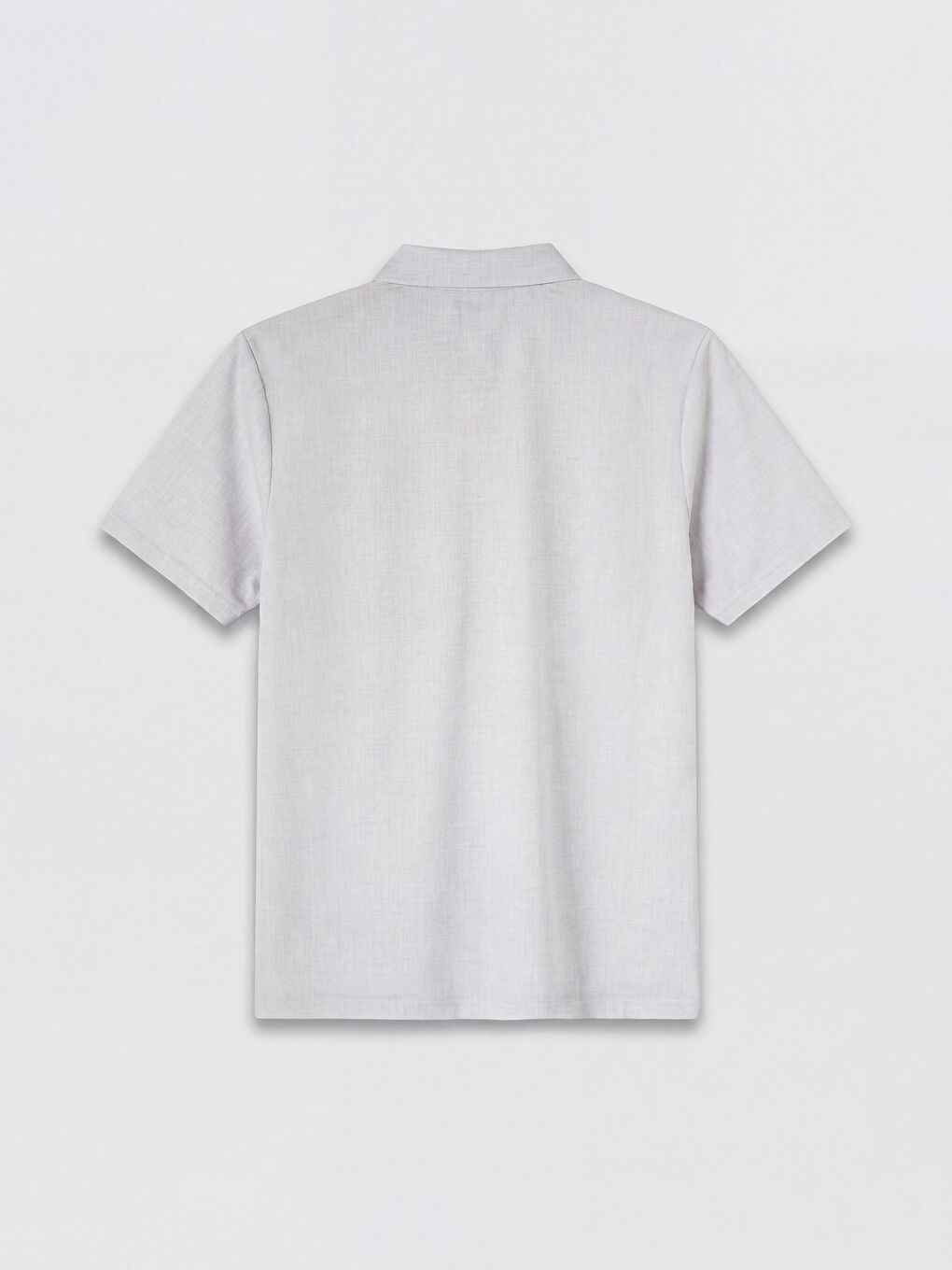 Gri Polo Yaka Pike Erkek Tişört-1