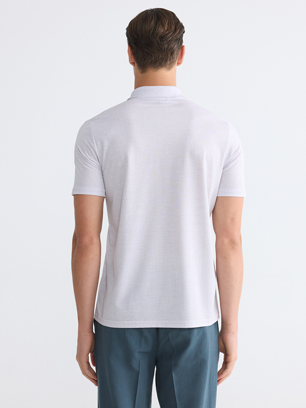 Polo Collar Pique Men's T-Shirt-3