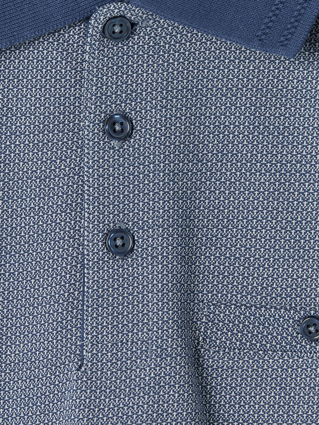 Lacivert Polo Yaka Erkek Tişört-6