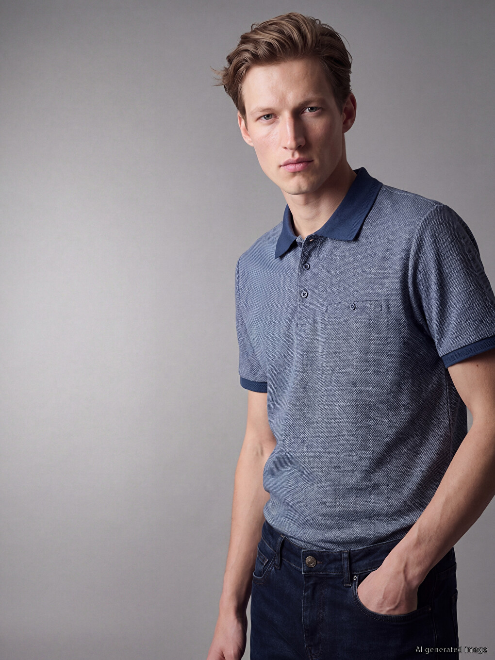 Polo Collar Men's T-Shirt