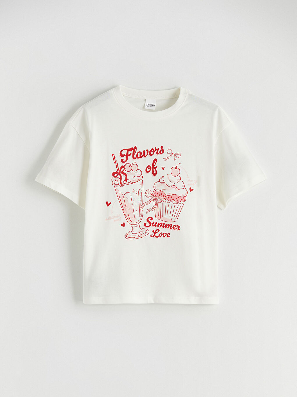 SVETLO BEŽ Kratka pidžama komplet Devojka-1