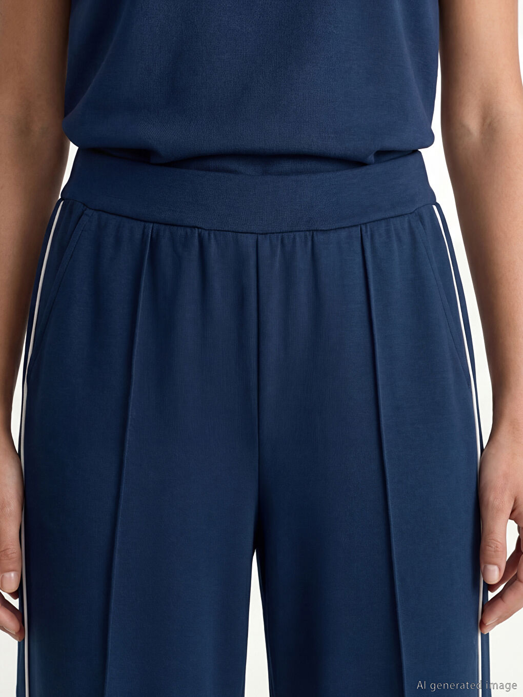 Woman NAVY Sweatpants-2