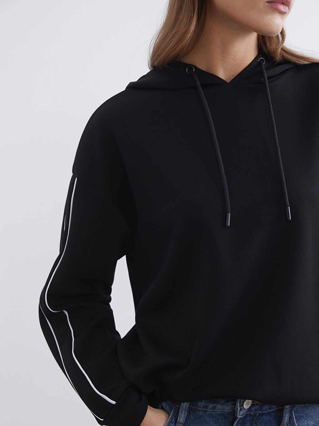 Woman BLACK Hoodie-2