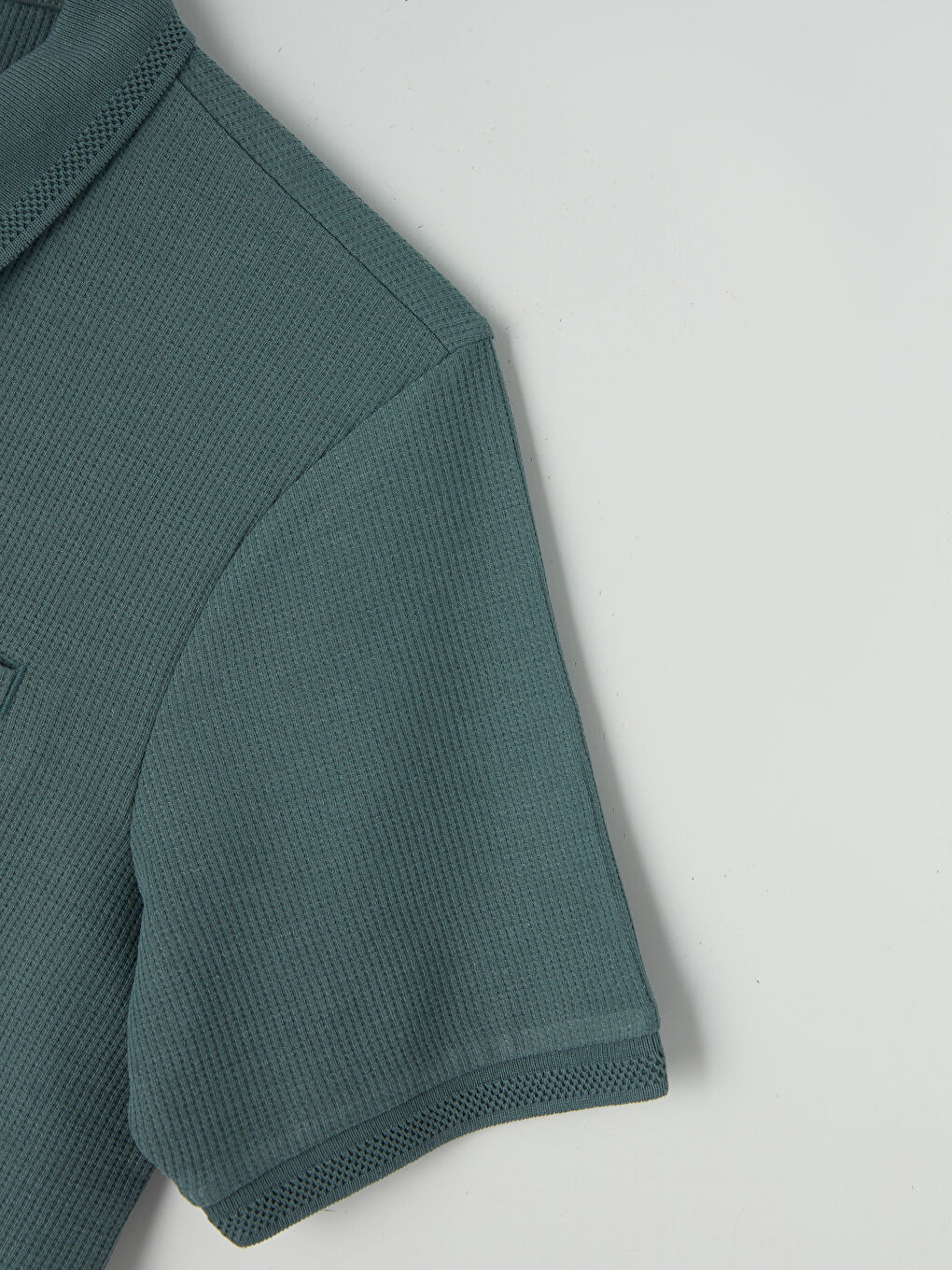 Mavi Polo Yaka Erkek Tişört-2