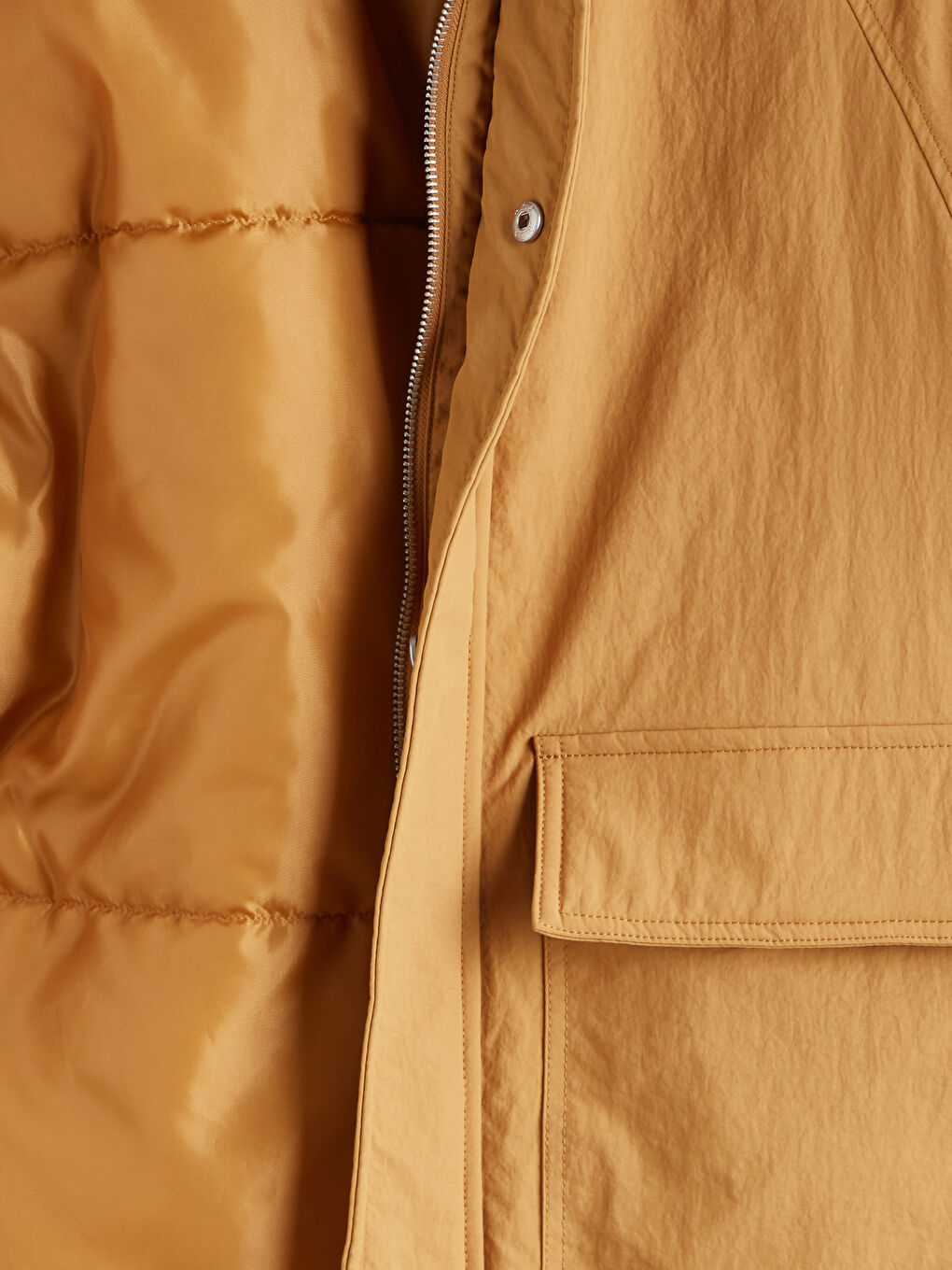 Relaxed Fit Collared Neck Men's Coat-6