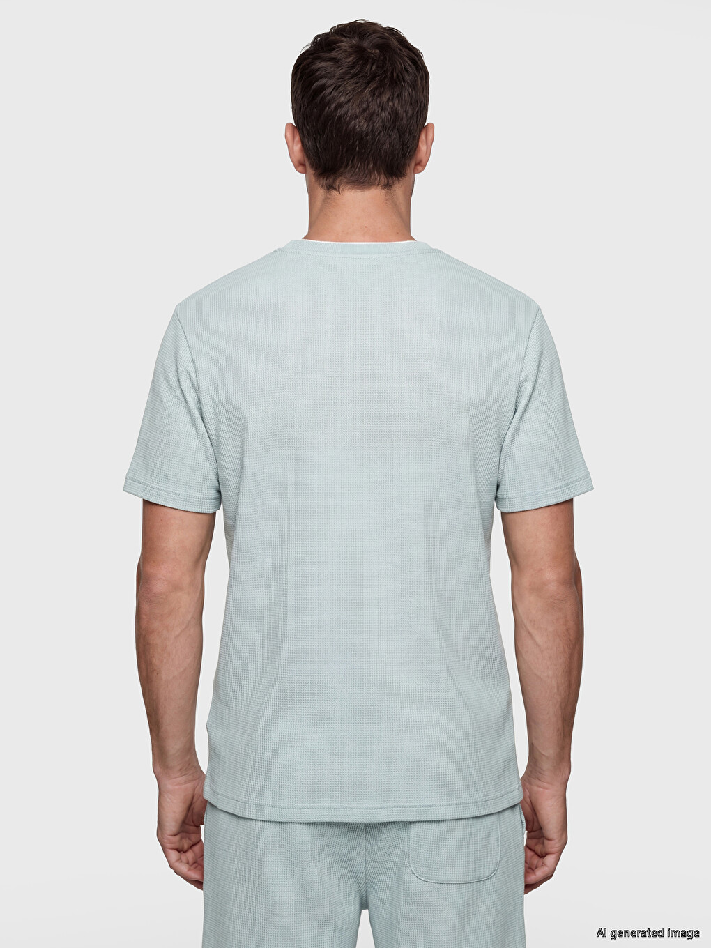 T-shirt me jakë të rrumbullakët për burra-3