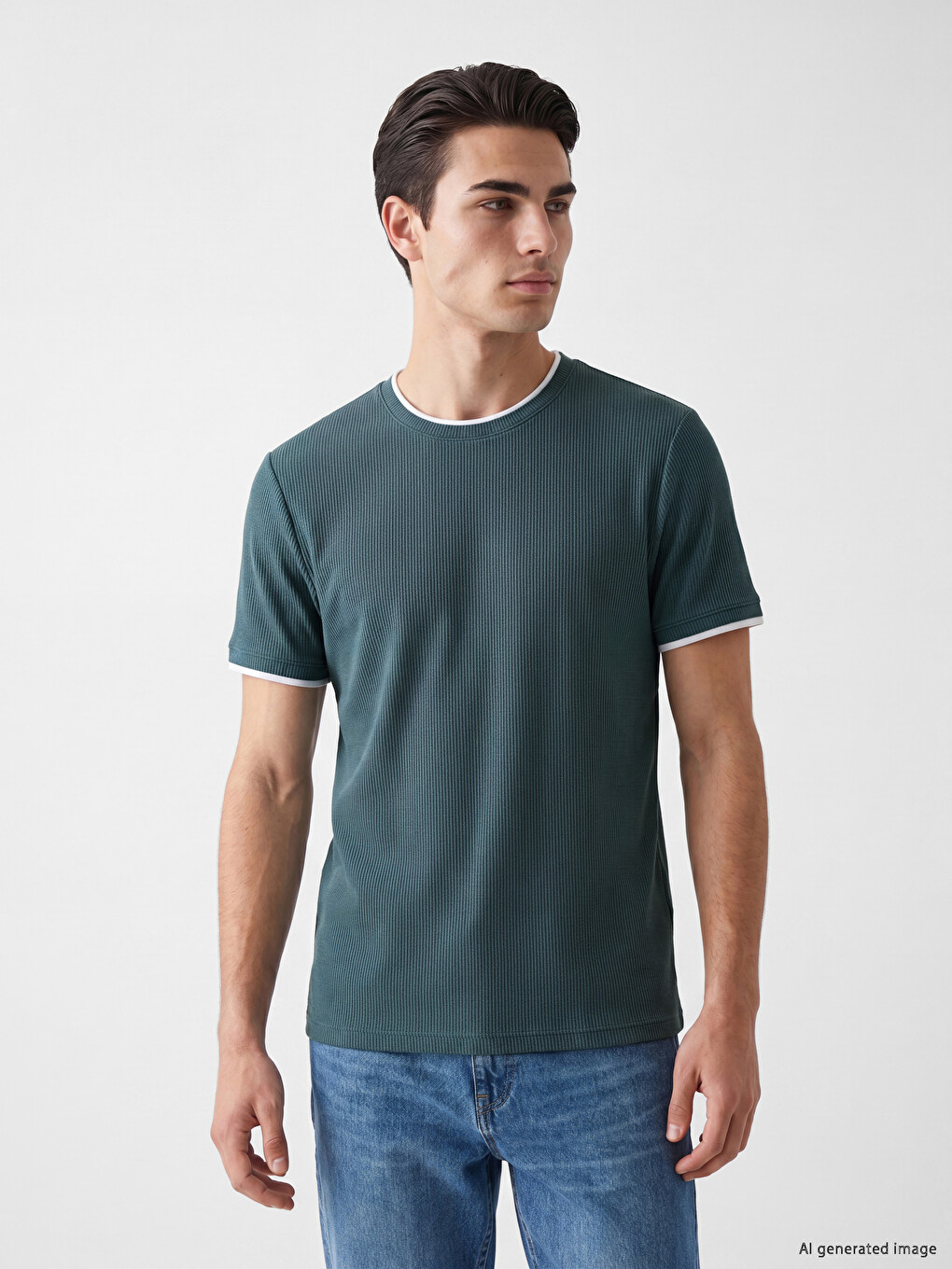 Crew Neck Men's T-shirt-1