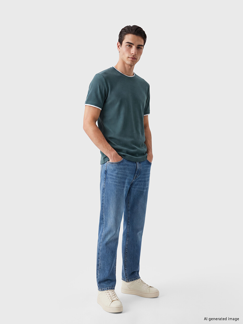 Crew Neck Men's T-shirt-2