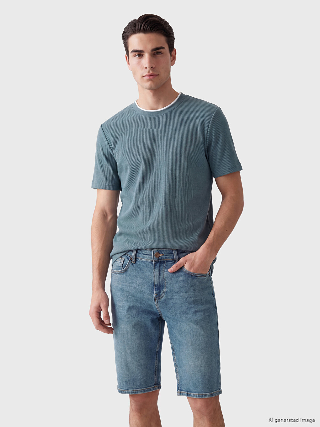 Crew Neck Men's T-shirt-1