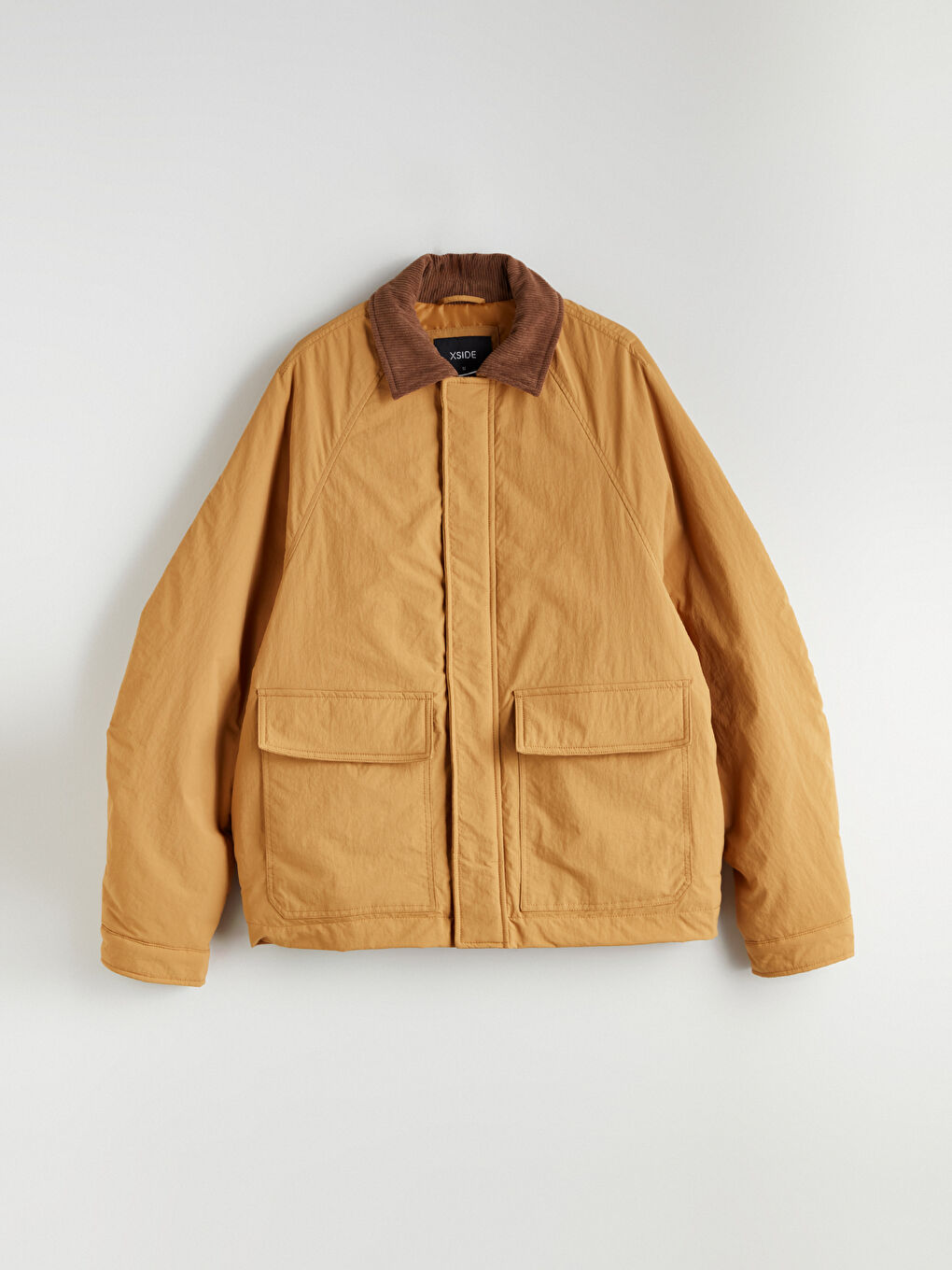 Kahverengi Rahat Kalıp Gömlek Yaka Erkek Mont-5