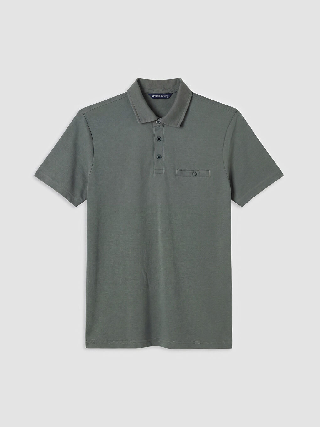 Haki Polo Yaka Pike Erkek Tişört