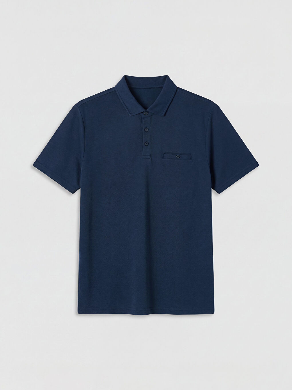 İndigo Polo Yaka Pike Erkek Tişört