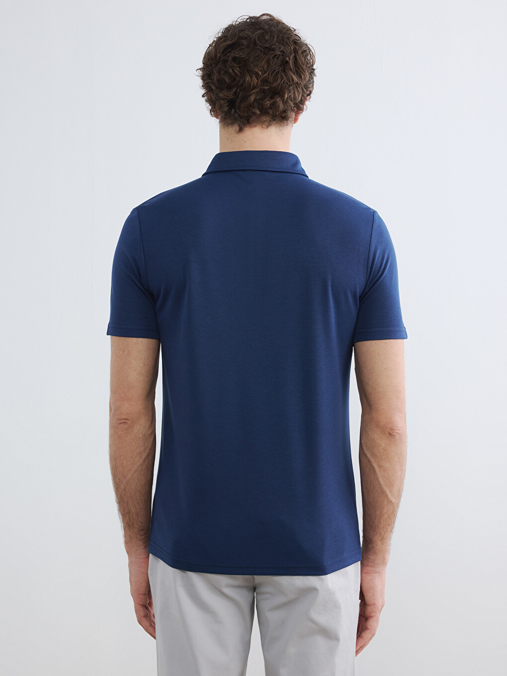 Polo Collar Pique Men's T-Shirt-3