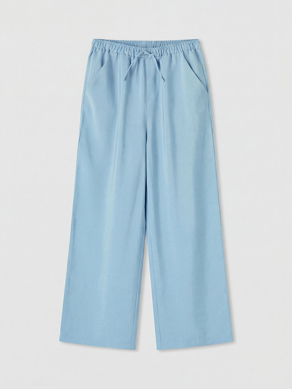 Mavi Loose Fit Kız Çocuk Pantolon