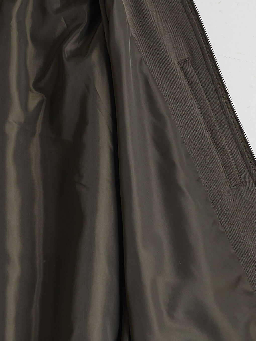 Түзу пішім биік жаға ерлер күртесі-6