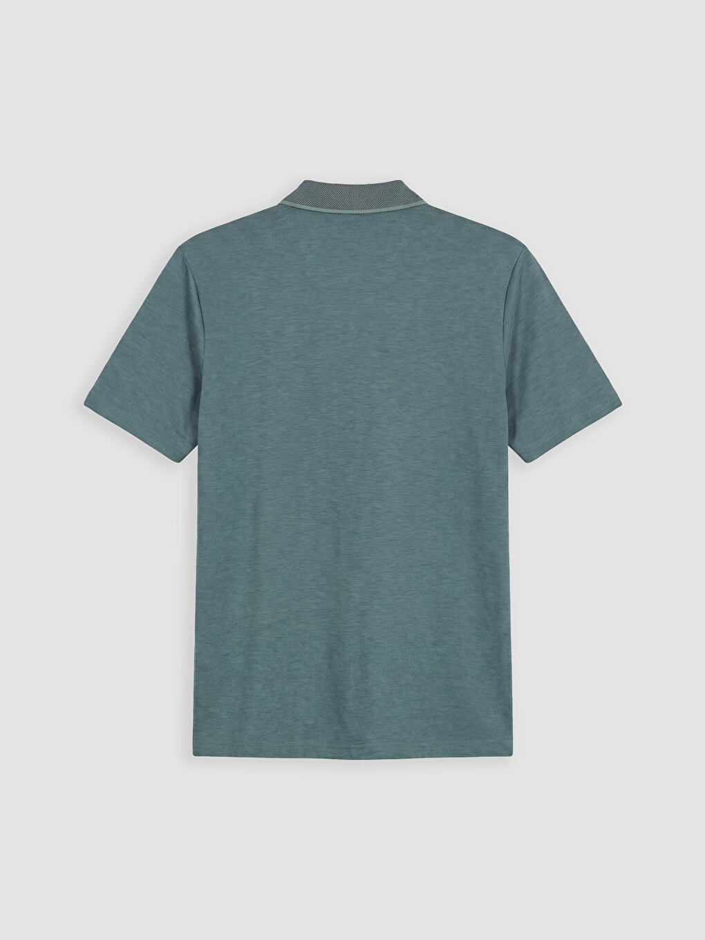 Yeşil Polo Yaka Pike Erkek Tişört-4