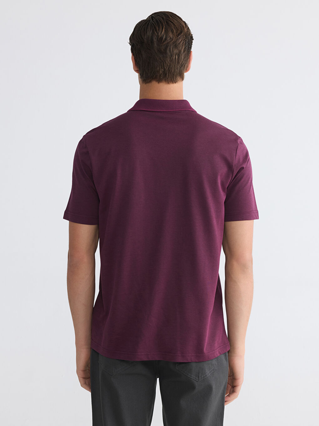 Polo Collar Pique Men's T-Shirt-3