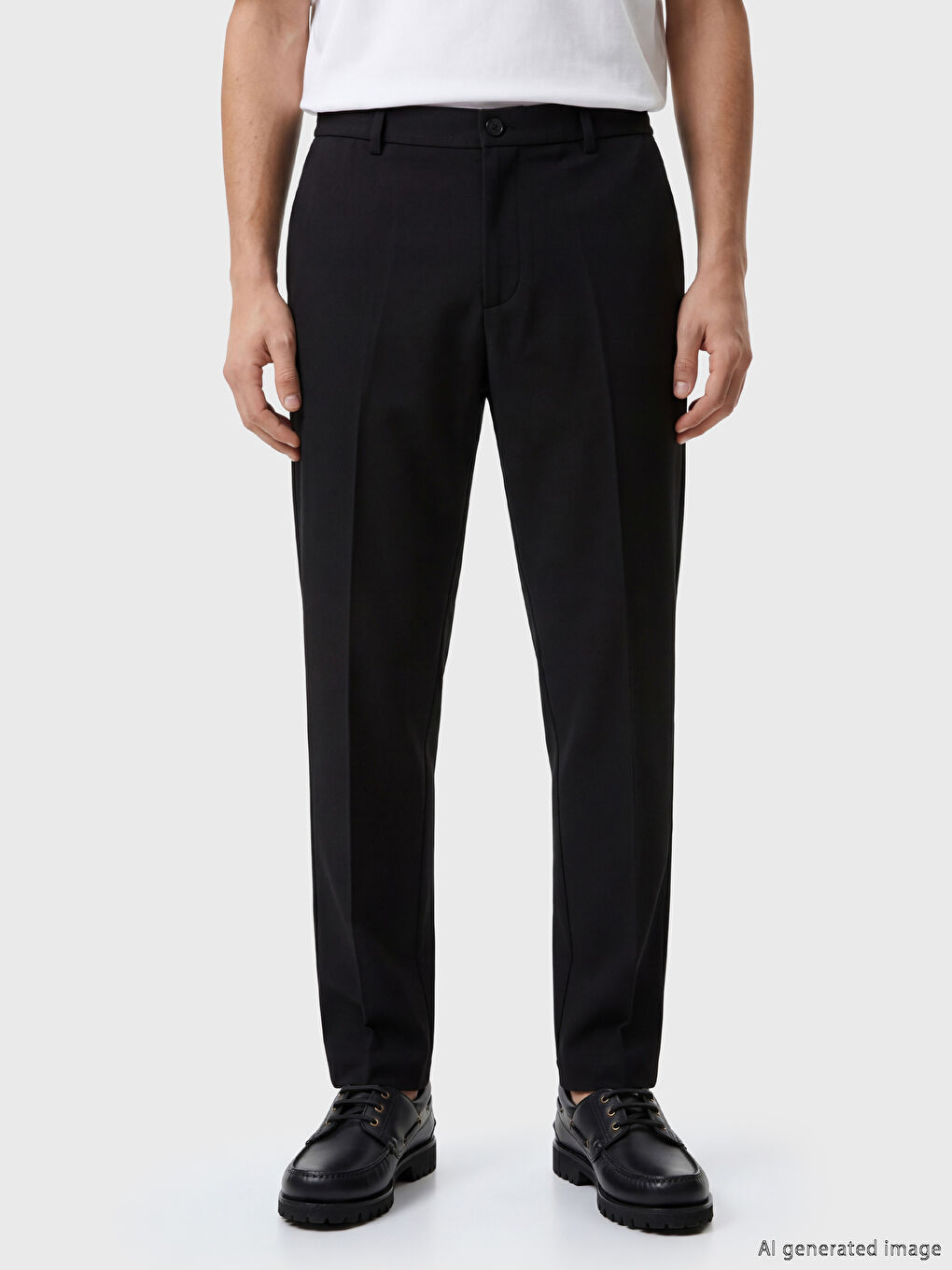 Classic Fit Viscose Men's Trousers-2