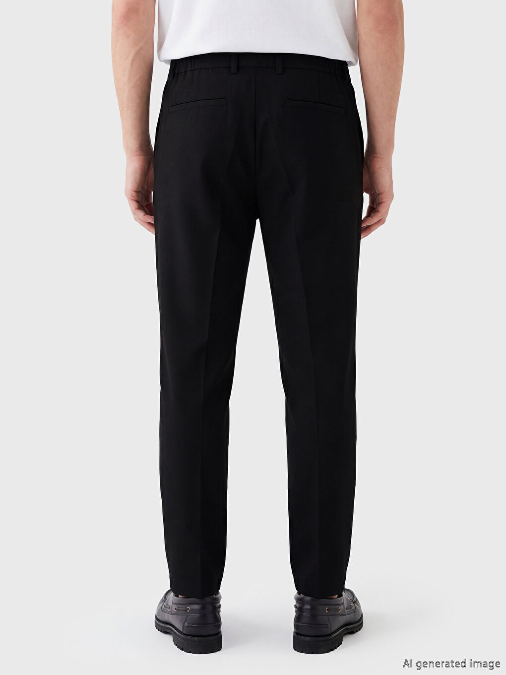 Classic Fit Viscose Men's Trousers-4