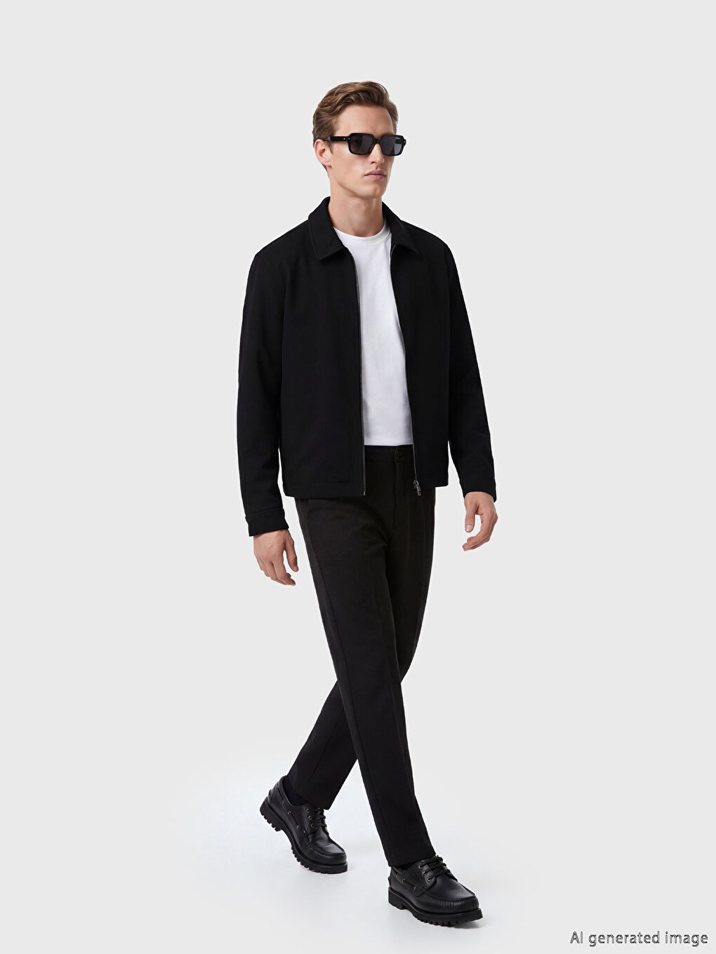 Manteau NOIR Homme-1