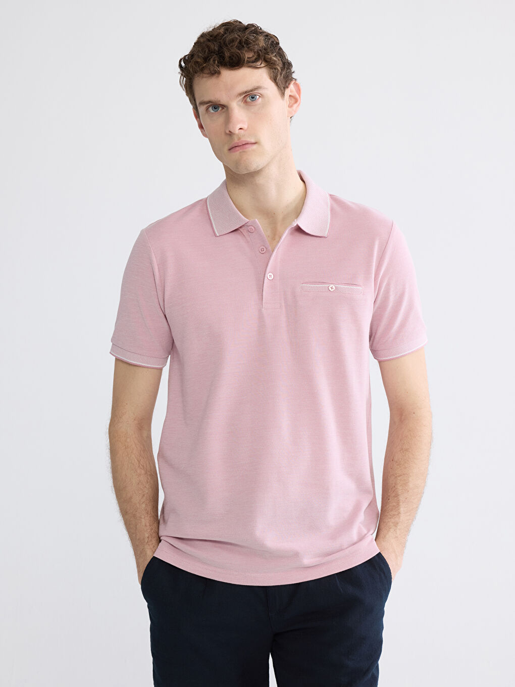 Άνδρας ΡΟΖ Μπλουζάκι