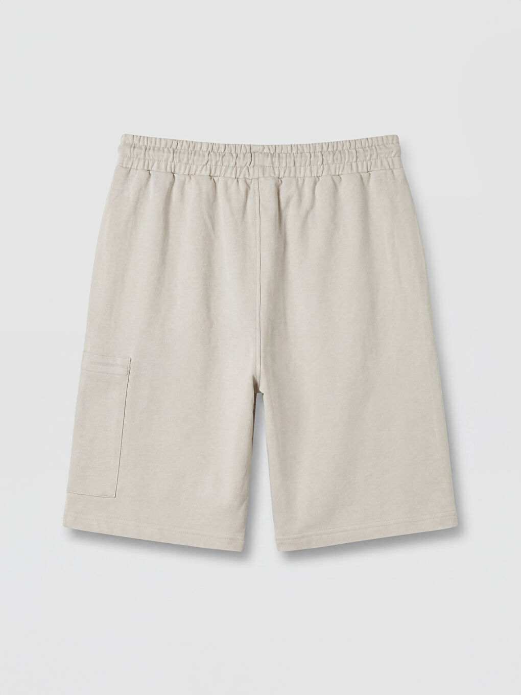 Bej Regular Fit Erkek Kargo Şort-1